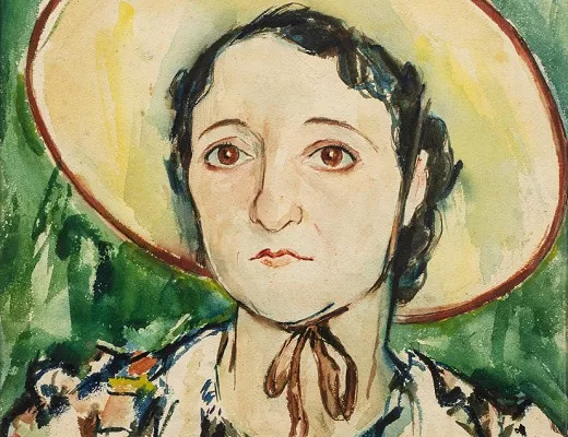 Portrait de femme au chapeau